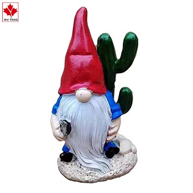 Resin Miniature Figurines Fairy Garden Mini Gnomes for Plant Pot Garden Succulents