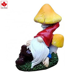 Resin Miniature Figurines Fairy Garden Mini Gnomes for Plant Pot Garden Succulents