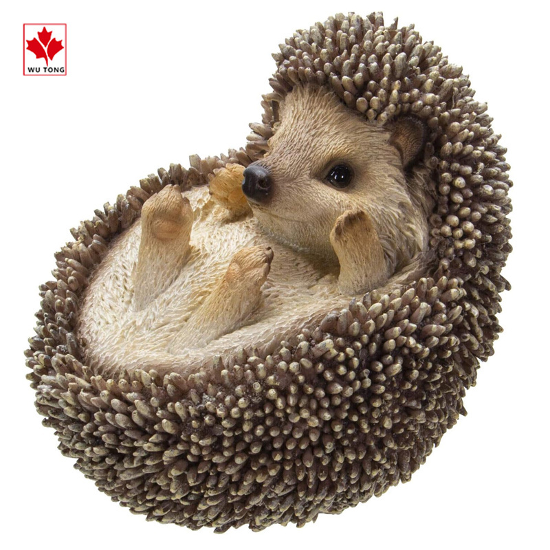 Resin Garden Lawn Statue Simulated Animal Hedgehog