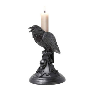 Custom Crow Candle Holder Bat Candlestick Halloween Decoration