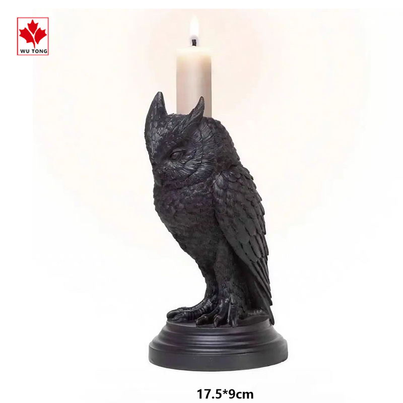 Custom Crow Candle Holder Bat Candlestick Halloween Decoration