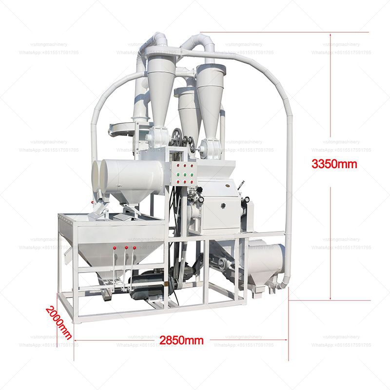 Industry Small Scale Automatic Roller Flour Corn Wheat Flour Mill Maize Milling Machine Price