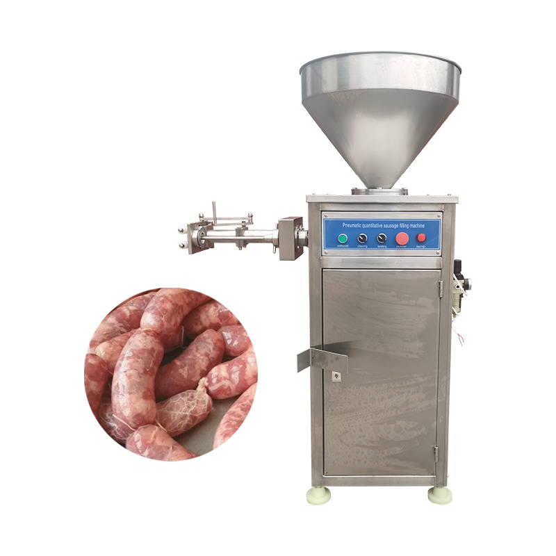 Cheap Small Scale German Sausage Grind Filler Kinking Tying Linker Make Machine