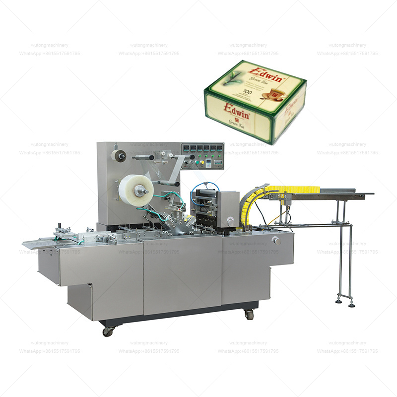 Soap Wrapper Cd Packaging Tea Box Packing Production Perfume Box Overwrapping Small Cellophane Wrapping Machine