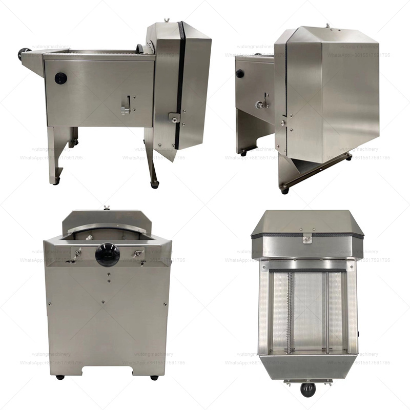 Yam Tomato Onion Cabbage Vegetable Slicer Machine Manual Electric Cassava Pineapple Cutting Apple Fruit Turmeric Slicing Machine