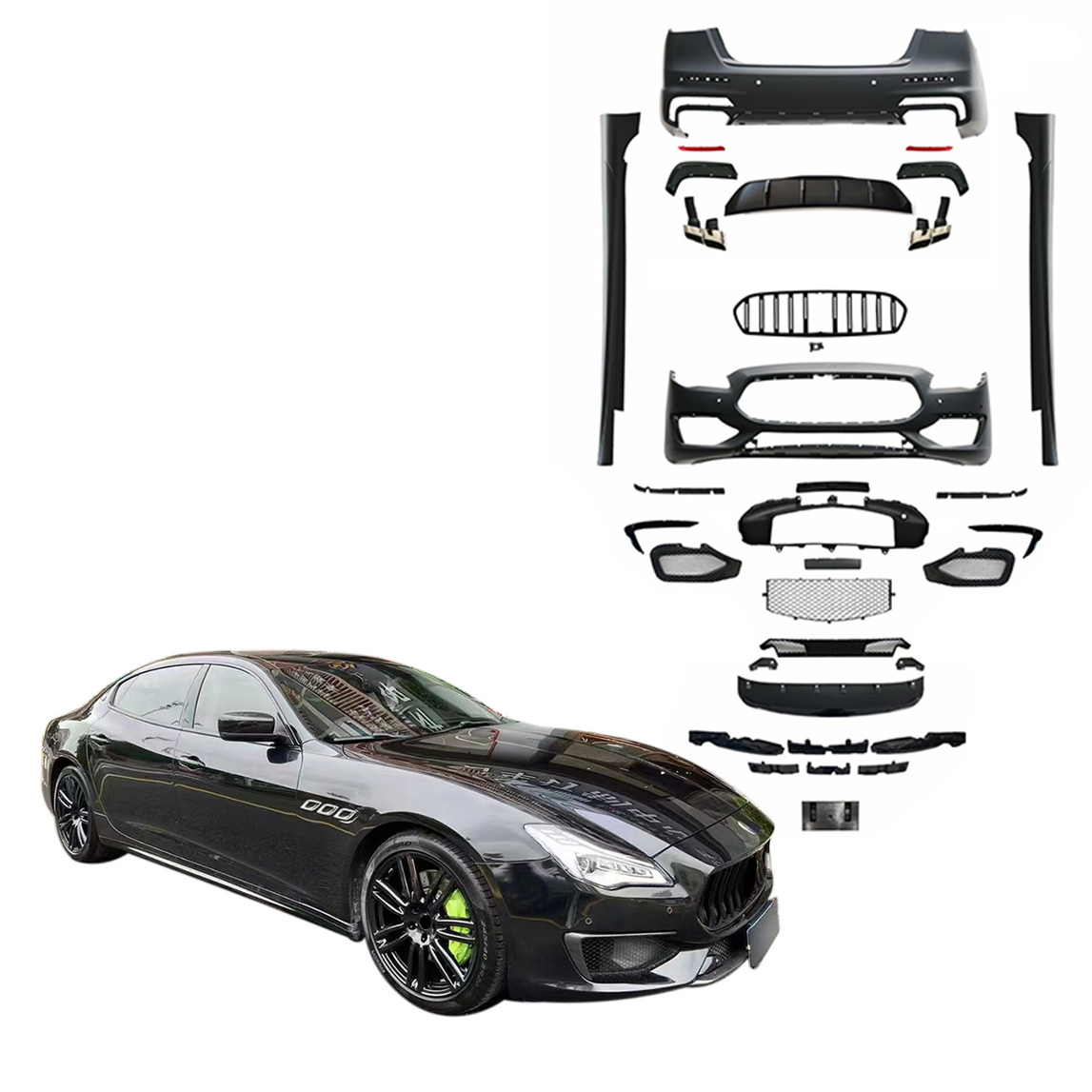 Auto Modification Conversion Body Kits For Maserati Quattroporte 2014 2015 2016 2017 2018 2019 2020 Change to 2021 Trofeo