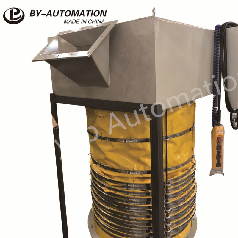 Bulk silo truck rice grain cement telescopic loading chute