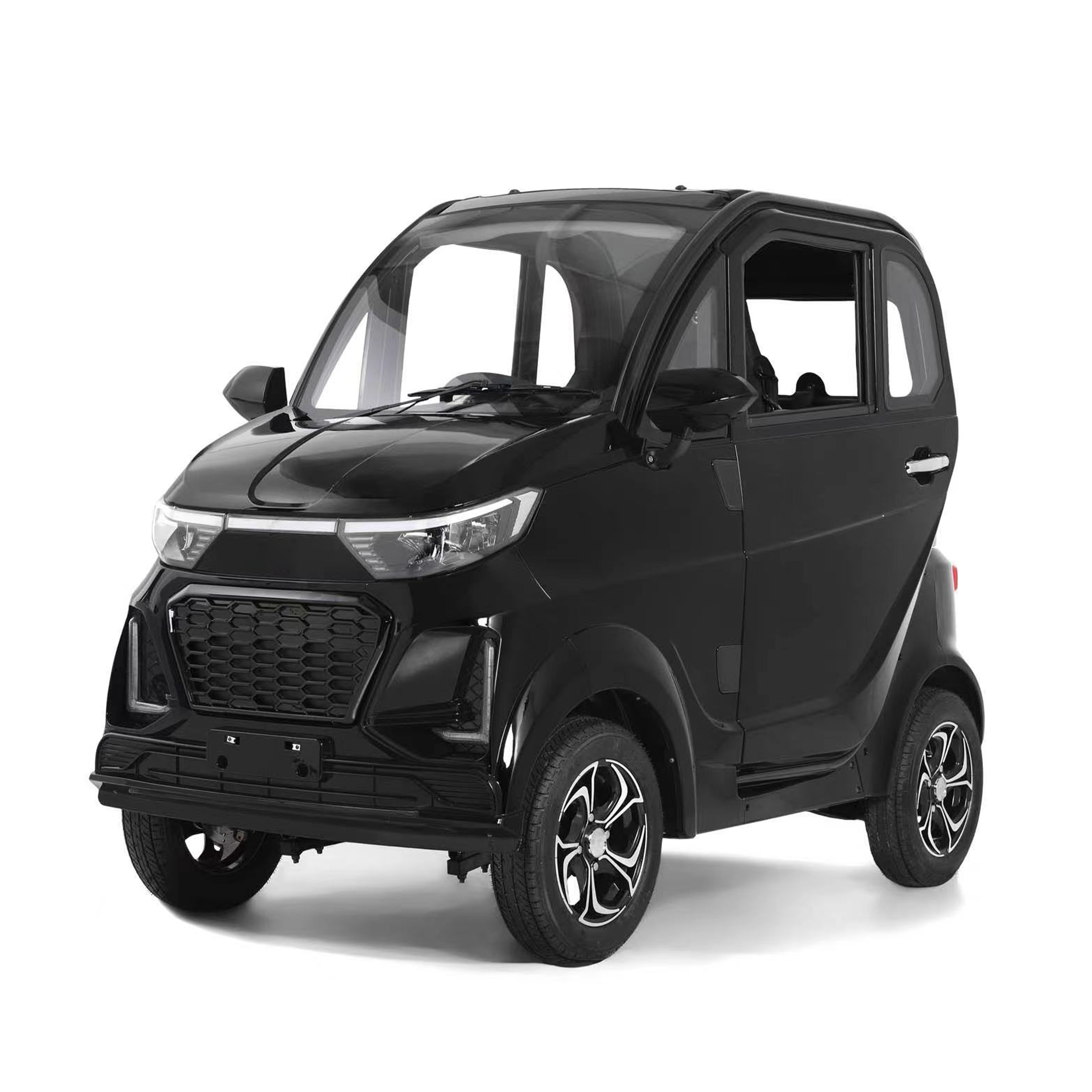 Chinese Four Wheel Mini Electric Cabin Scooter Car fully-enclosed-mobility-scooter, Two Seater Small Mobility Scooters