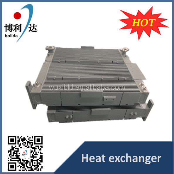 aluminum plate fin excavator hydraulic oil cooler