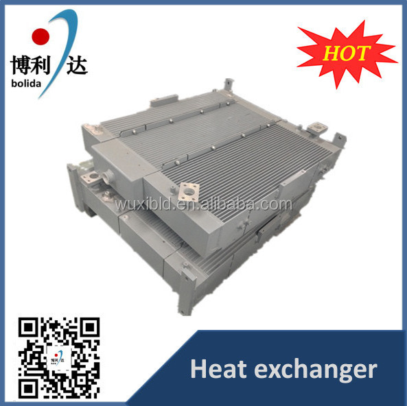 aluminum plate fin excavator hydraulic oil cooler