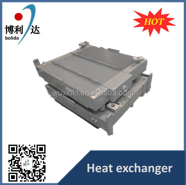 aluminum plate fin excavator hydraulic oil cooler