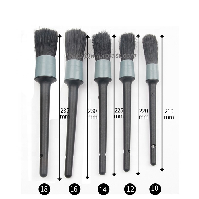 Automotive 5 PCS Set Car Wash Detailing Brush Sharpen PP Hair Bristle Cleaning Tool For Car Air Outlet Car Wheel