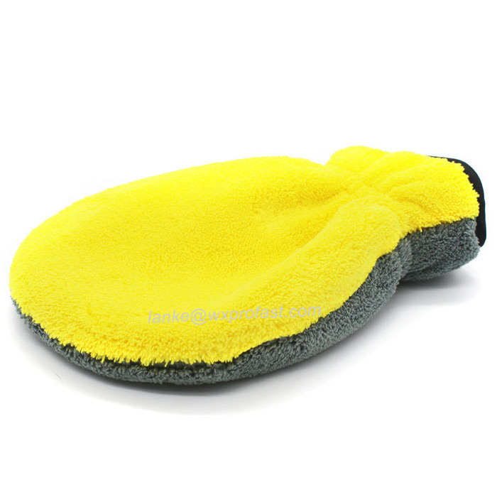 Automobile Wash Mitt Vase Shape Car Washing Mitt Double Side Dedusting Gloves Multi-functional Microfiber Cleaning Glove