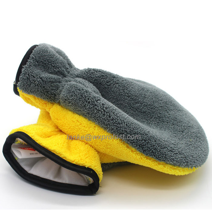 Automobile Wash Mitt Vase Shape Car Washing Mitt Double Side Dedusting Gloves Multi-functional Microfiber Cleaning Glove