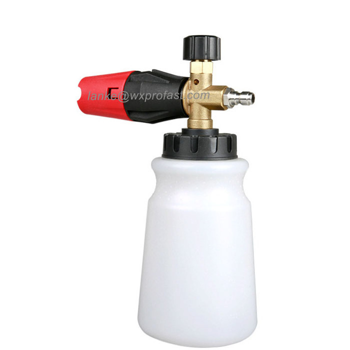 High Pressure Car Wash Tool  Foam Spray Gun Big Mouth Red Black Snow Foam Lance Foam Cannon with Quick Connector