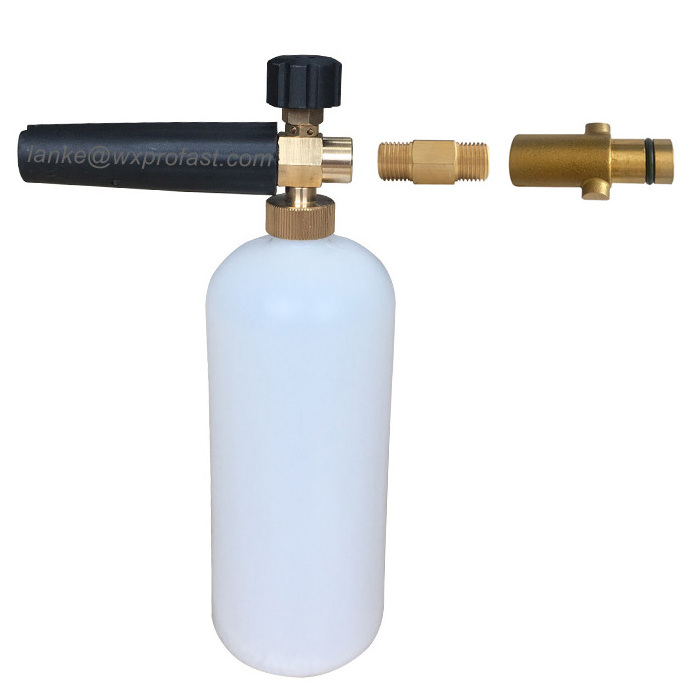 High Pressure Washer Car Detailing Tool Soap Foamer 1L Bottle with Water Level Lines Snow Foam Lance Foam Cannon Gerni