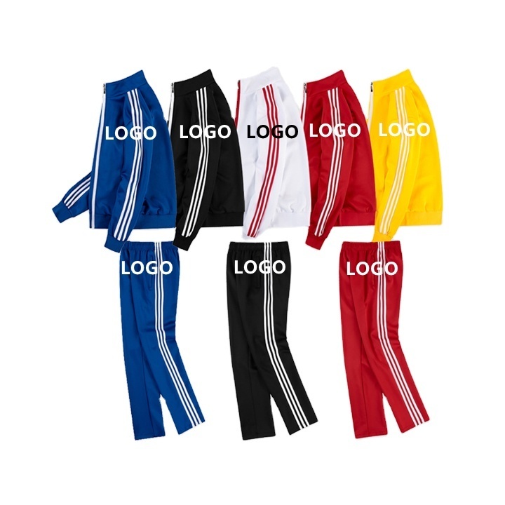 Wholesale spring fashion sublimation 100% polyester men's hoodie tracksuit