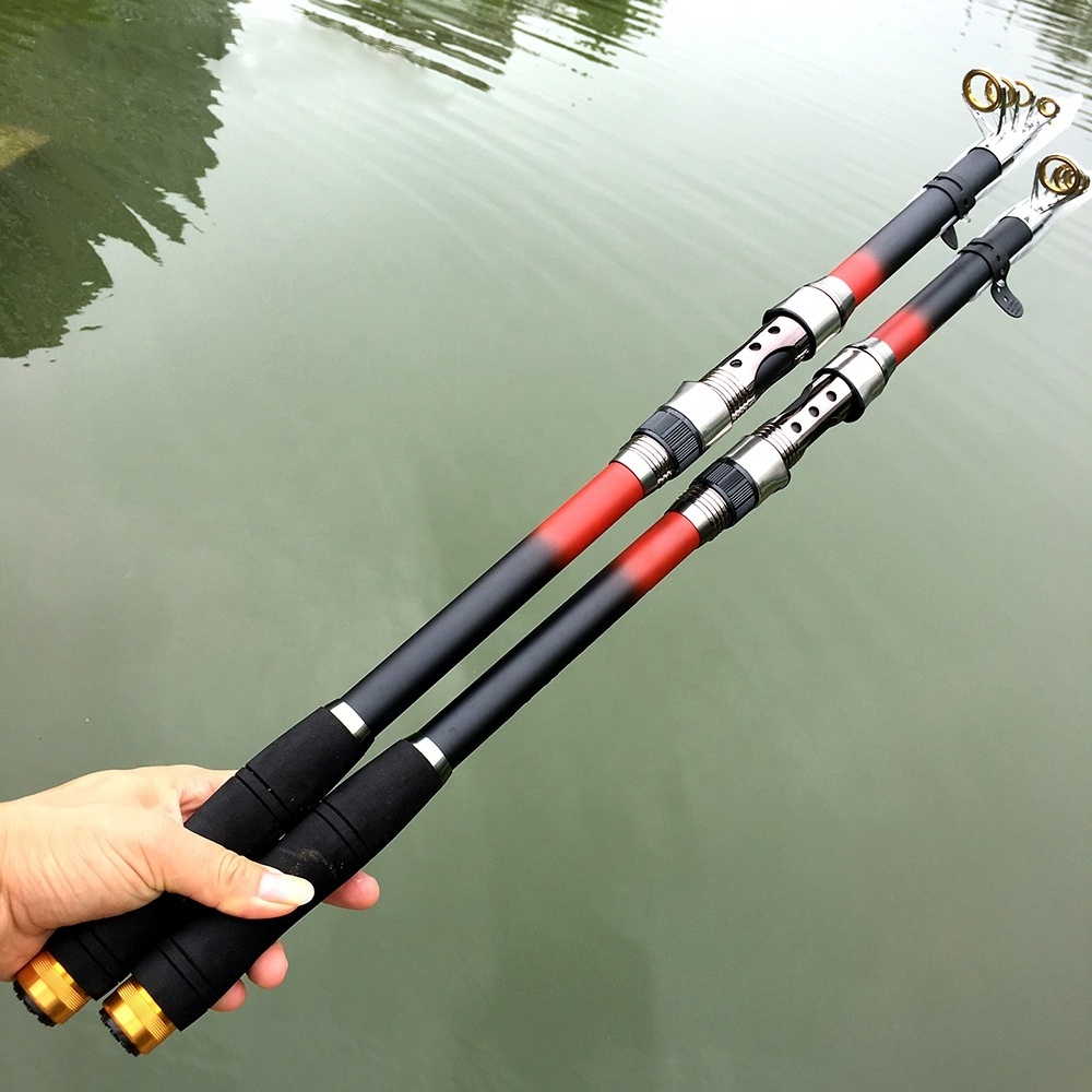 Cheap price 2.1m/2.4m/2.7m/3.0m/3.6m Sea Carbon Fiber Reel Fly Fishing Rods Blank Carp Rod Pole Fishing Rod Telescopic