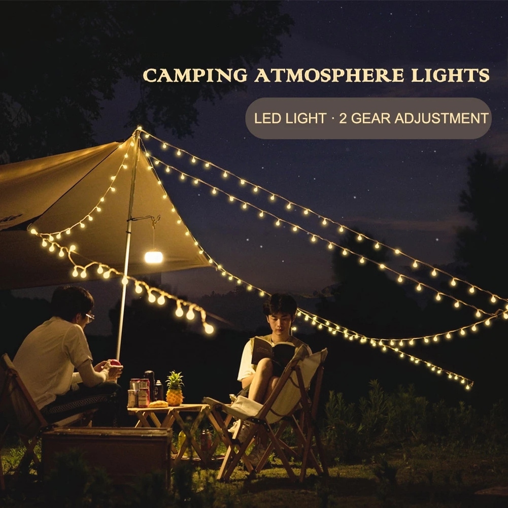 Camping Tent Atmosphere Lamp LED Ball String Lights Starry Sky Bulb Lights