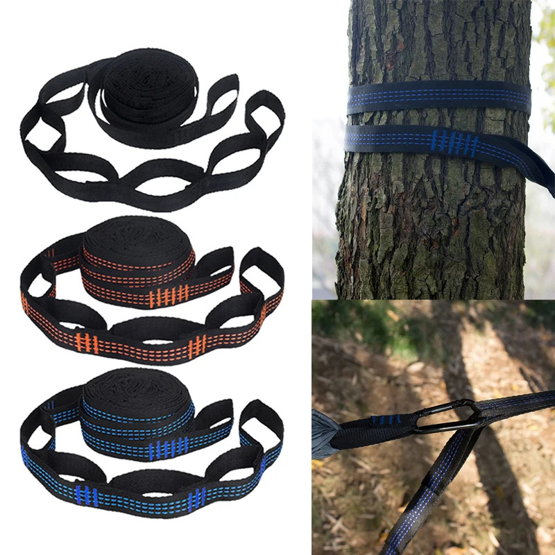 Camping Hammock Strap Pair of Hammock Straps 2 Meters Adjustable Tree Hanging Belts Hammock Ropes