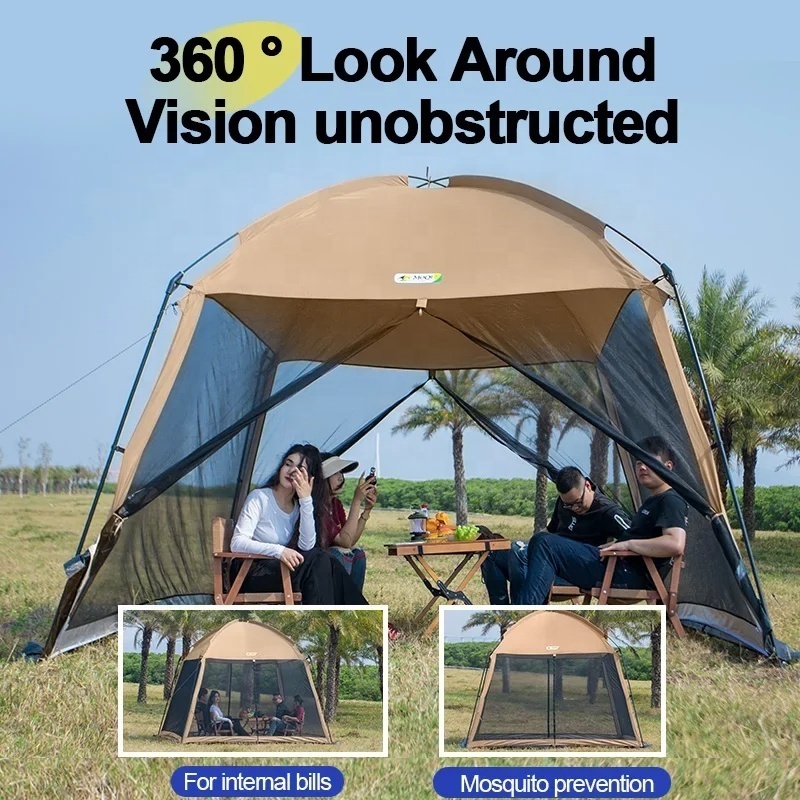 Screened Mesh Net Wall Canopy Camping Tent Outdoor Screen Shelter Gazebos for Patios Outdoor Camping Pop Up Mosquito Net