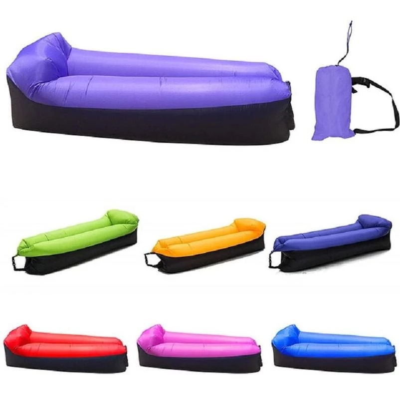 Top Selling wholesale Products Camping Inflatable Sleeping Bag Air Lounger  Lazy Sofa Bed With Carry Sleeping Bag