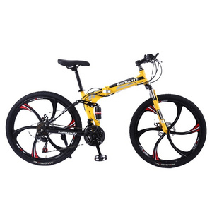 wholesale good quality full suspension mountainbike foldable 26 inch folding mountain bike