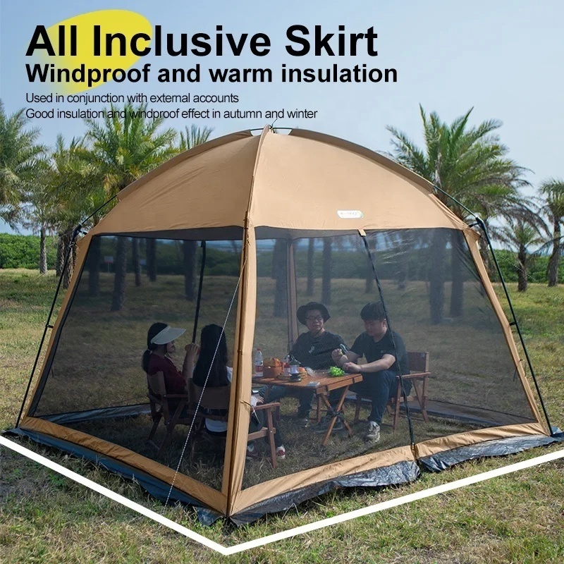 Screened Mesh Net Wall Canopy Camping Tent Outdoor Screen Shelter Gazebos for Patios Outdoor Camping Pop Up Mosquito Net