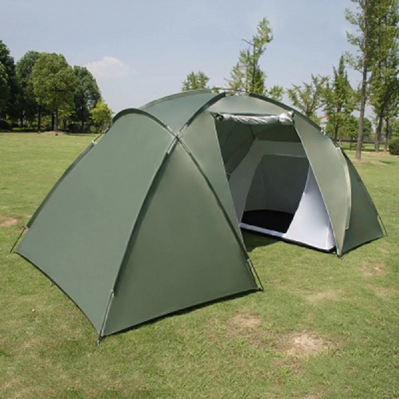 New design tents camping outdoor 4 Season Waterproof Family Glamping Big Camping  tent with two bedrooms and one living room