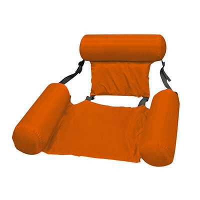 Portable Folding Inflatable Water Lounge Chair Summer Beach Swimming Lounge Floating Pool Chair