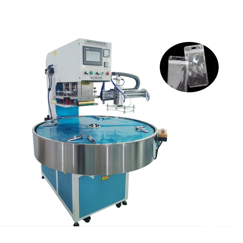 Semi Automatic Rotary Table Plastic High Frequency PVC Blister Pack Induction Heat Sealing Welding Machine for Blister Packing