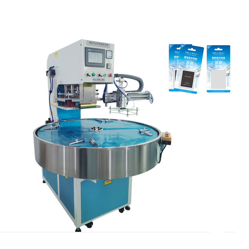 Semi Automatic Rotary Table Plastic High Frequency PVC Blister Pack Induction Heat Sealing Welding Machine for Blister Packing