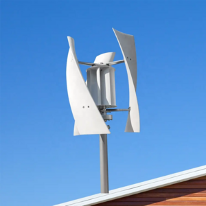 Hot Sale Small Helical Vertical Axis Wind Turbine Generator Roof mounted Vawt For Home Use