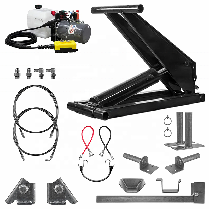 Dump truck hydraulic scissor hoist lift kit tail gate truck lift heavy duty