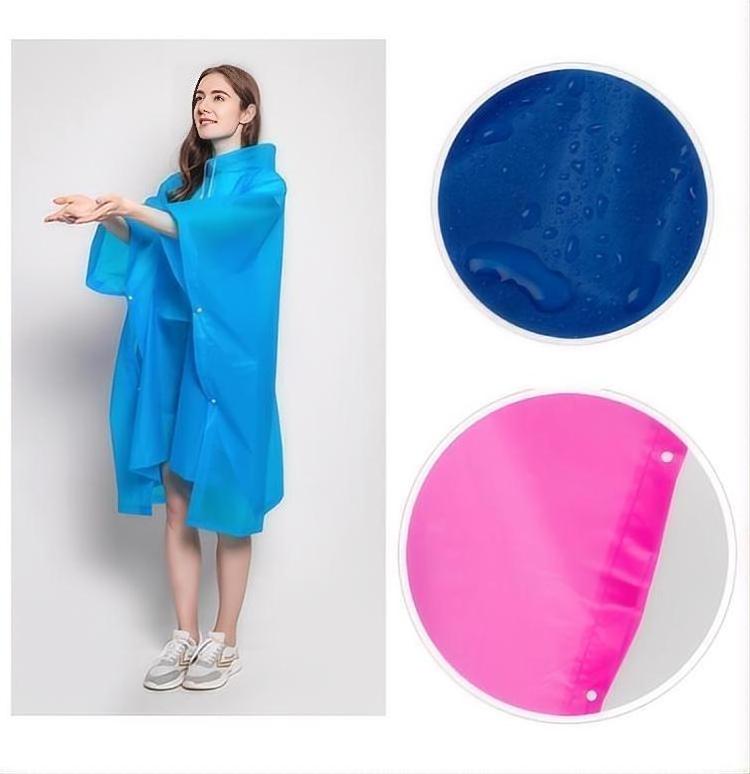 Non disposable EVA rain poncho waterproof raincoat waterproof rain cape non disposable raincoat