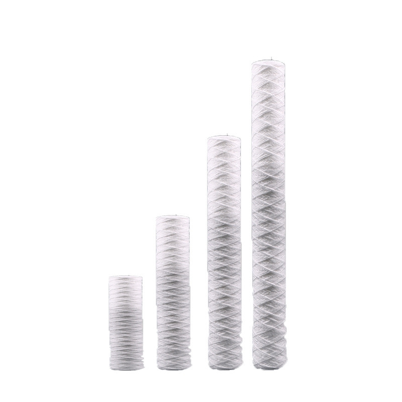 10/20/30/40/50 inch Sediment PP yarn string wind Wound Polypropylene Water Filter Cartridge