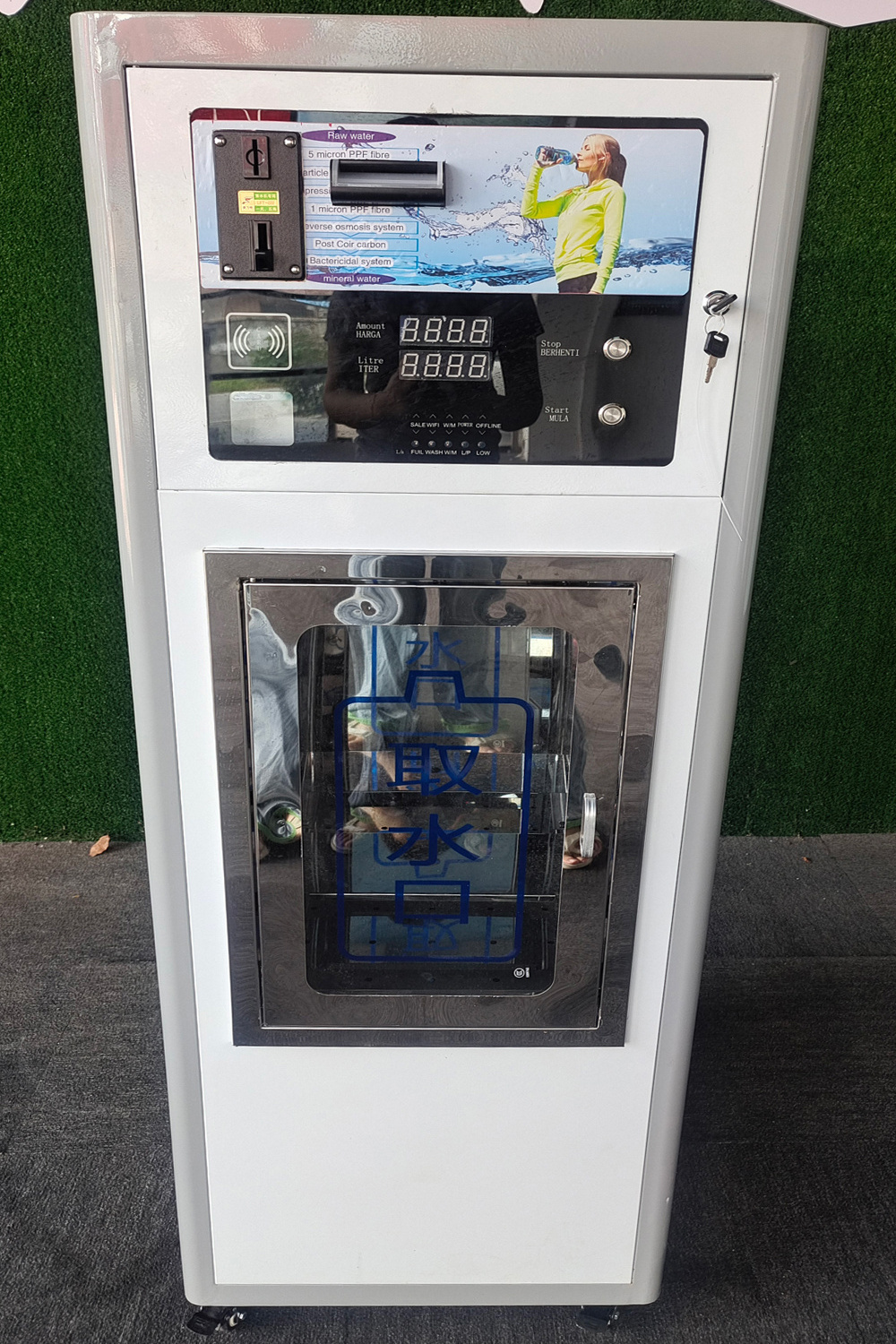 Outdoor Self-service Water Dispenser 400GPD Water Vending Machine For Healthy Living Water