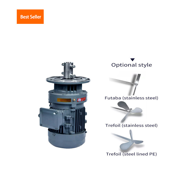 Cheap price electric 0.75kw Stainless Steel 304 316 chemical liquid mixing agitator mixer motor