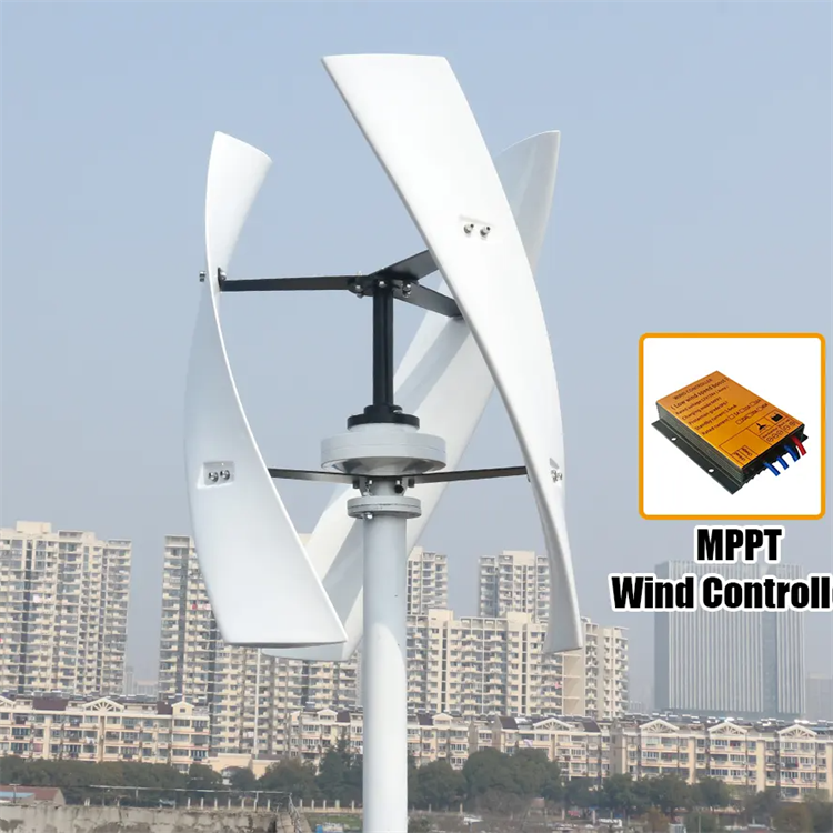 China Factory 600w 800w 1kw 2kw 3kw 4kw 5kw 10kw 30kw Vertical Axis Wind Turbine VAWT Wind Power Generation System For Home Use