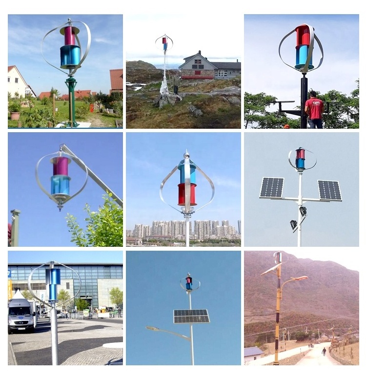 7 blades factory direct sales ce vertical wind generator 300w 400w 12v 24v 48v wind turbine for home use