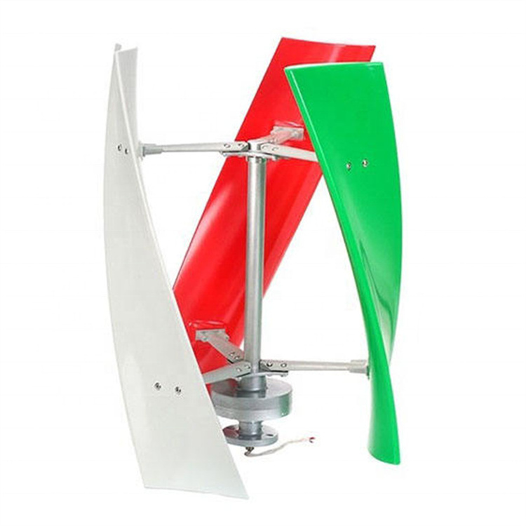 Hot sale small helical vertical axis wind turbine generator roof mounted vawt for home use