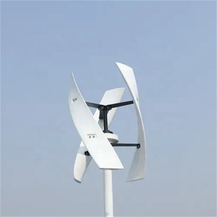 Hot sale small helical vertical axis wind turbine generator roof mounted vawt for home use