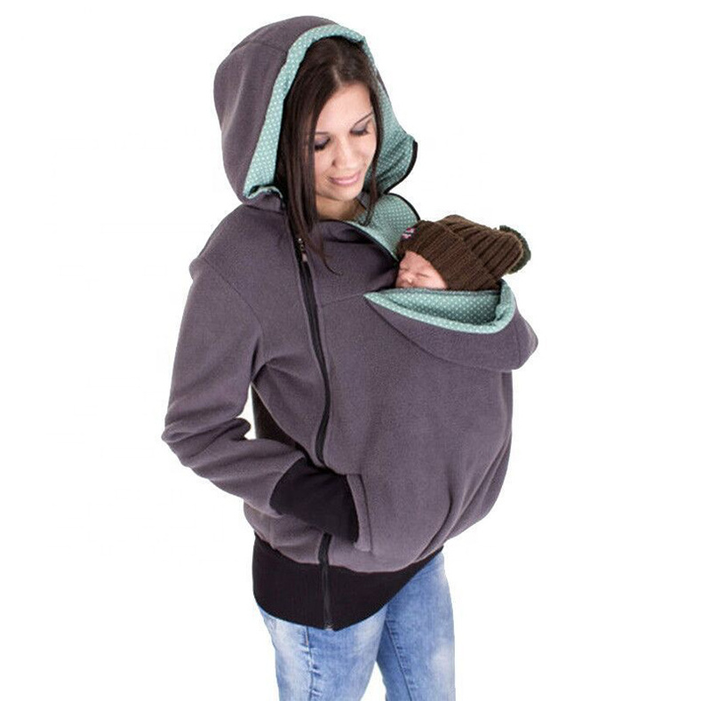 Wholesale Cheap Maternity Carrier Baby Holder Kangaroo Breastfeeding Hoodie