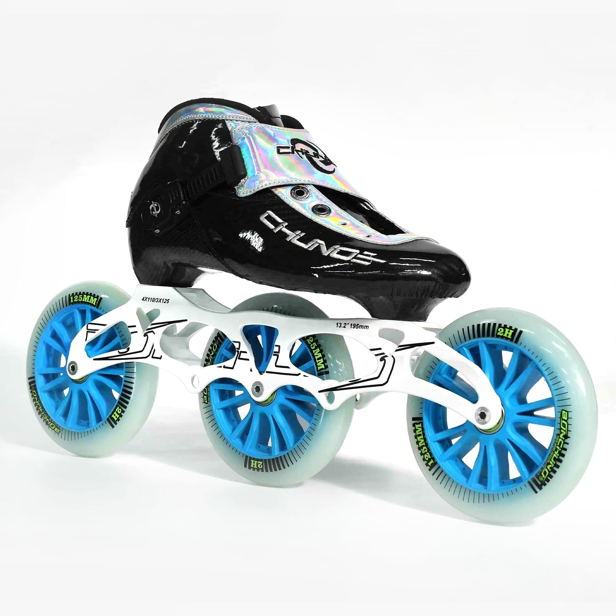 New speed 3 wheels inline speed skates professional speed skates for kids carbon fiber roller skate wheel 125mm 110mm 100mm