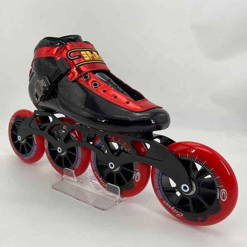 Professional Racing Carbon Fiber Skating Speed Shoes For Racer Roller Inline Skate Speed Shoe For Competition