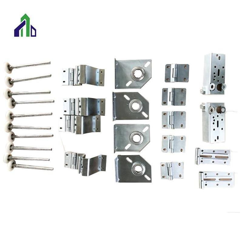 Aluminum Garage Door Lock Band Panel Parts Kit Puertas Garaje Hartware Sectional Industrial Garage Door Hardware Kit