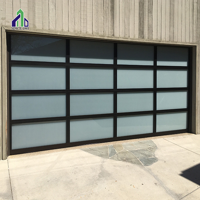 Rolin Up 10x10 Foot Manual Roll Up Garage Door 16x7 Frosted 8ft Glass Retractable Screen Garage Door with Glass