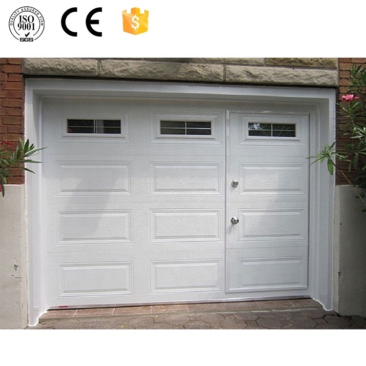 Aluminum Alloy Overhead Lifting Section Gate Garage Door with Electric Remote Control For Villa Residential