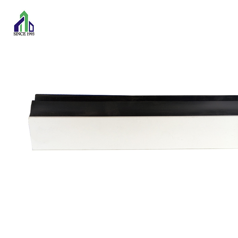 Black Rubber Seal Garage Door Flood Barrier Pvc Tpc Threshold Bottom Seal Strip 4'' T 1/4 Garage Door Seal Width 4 Inch