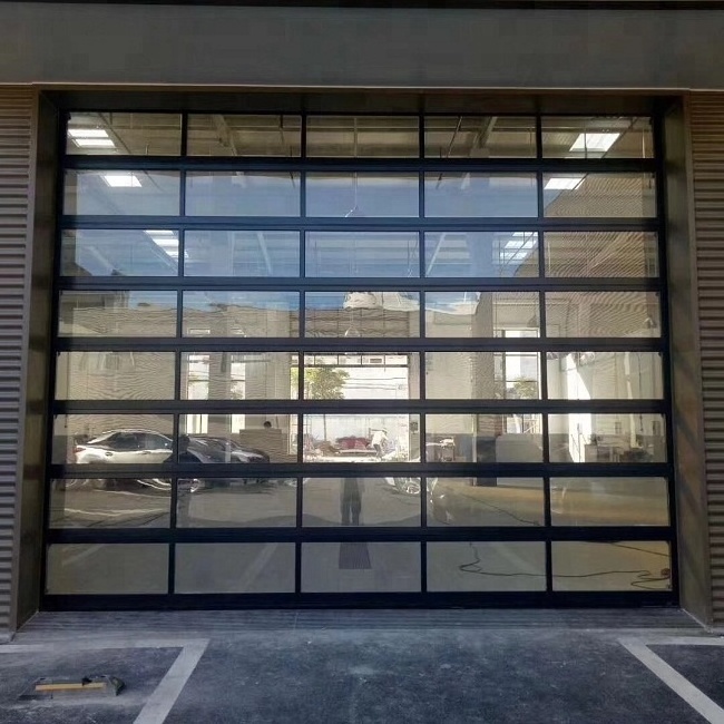 12x9  Window Puerta Enrollable Garaje Flood Barrier Pull Up Garage Door Glass Entry Doors for Stores 12x10 glass garage door